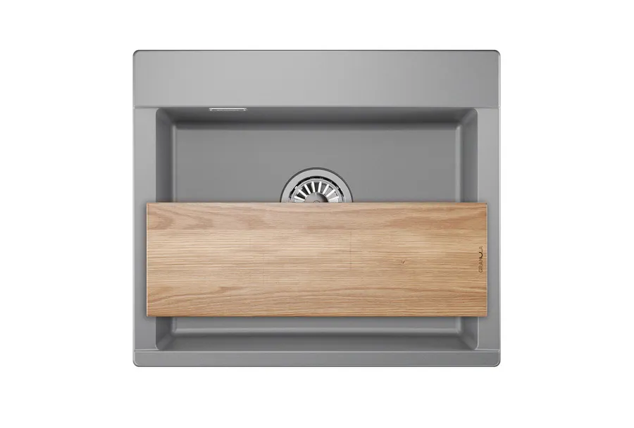 ES-5804, АЛЮМИНИУМ, кухонная мойка, кварц, ESTETICA