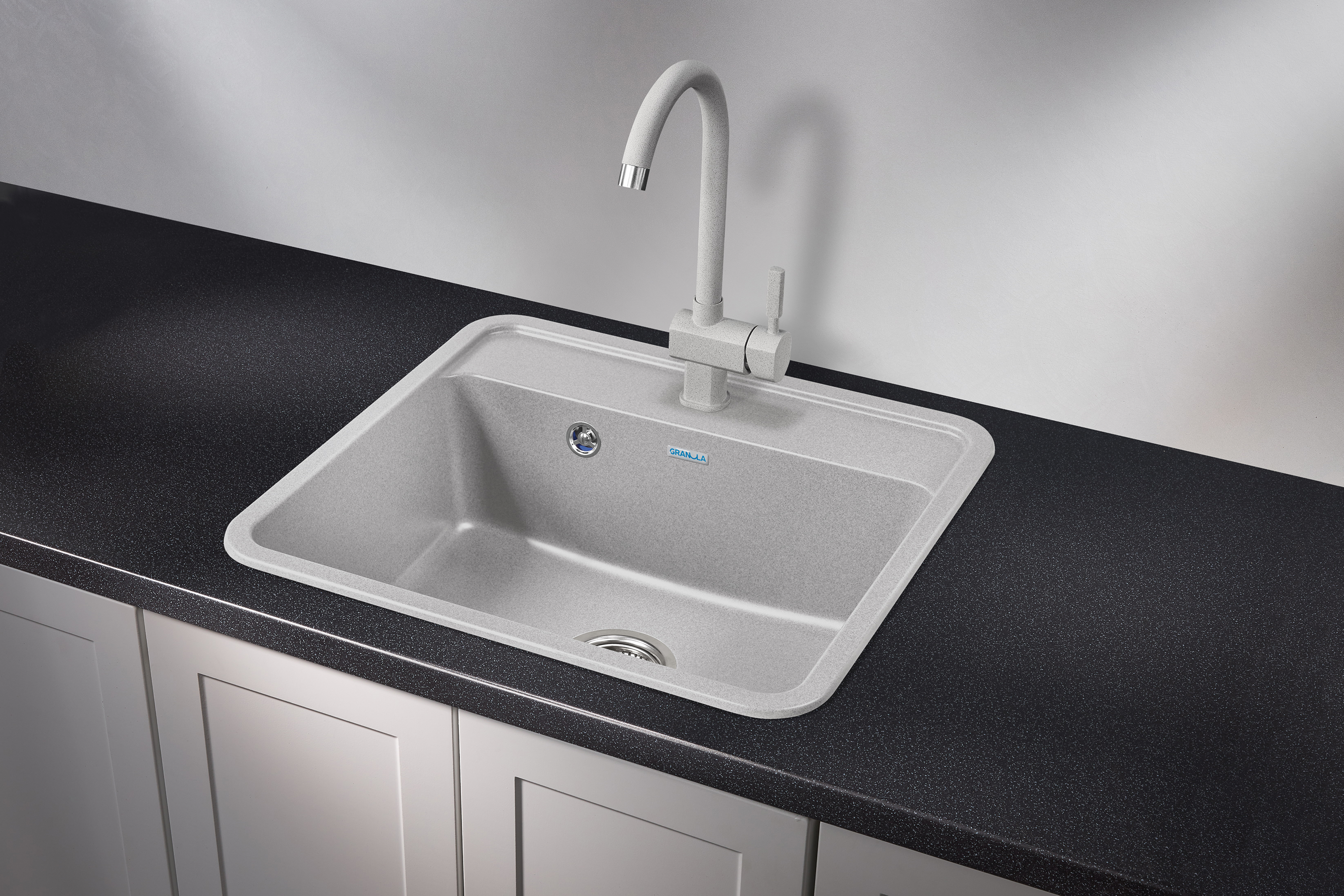 5601, БАЗАЛЬТ, кухонная мойка, СтандАРТ кварц